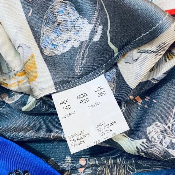 Carven - Pure Silk Multicolour Mythological Mini Dress - Picture 9 of 9